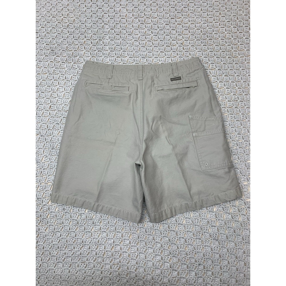 Woolrich Carpenter Hiking Shorts Mens Tag 34 Aprx W32 L7 ‎ Beige Outdoors Canvas